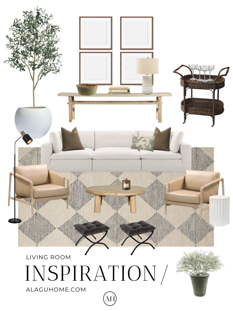 Living Room Design Inspiration Moodboard - Alagu Home