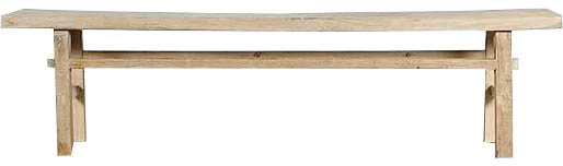 Natural Wood Bench - Alagu Home