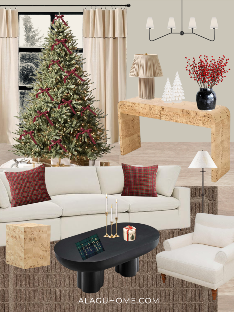 Warm and Inviting Living Room Design for the Holidays - Alagu Home